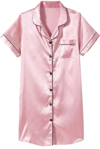 Image 2 of Personalized Kids Satin Nightgown