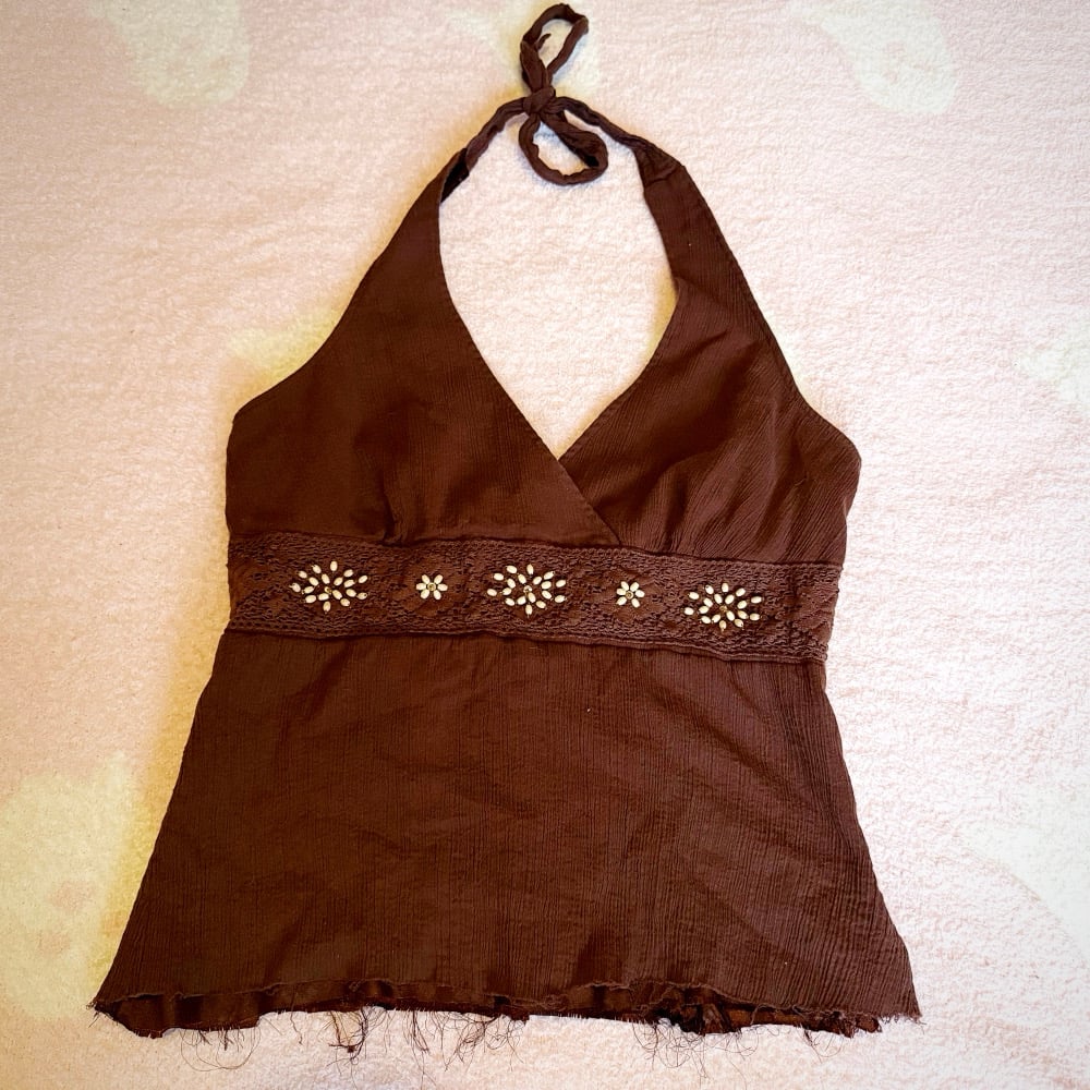 Image of Robbie Bee Halter Top (M)