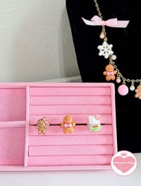 Image 1 of Gold Plated Handmade Christmas Rings