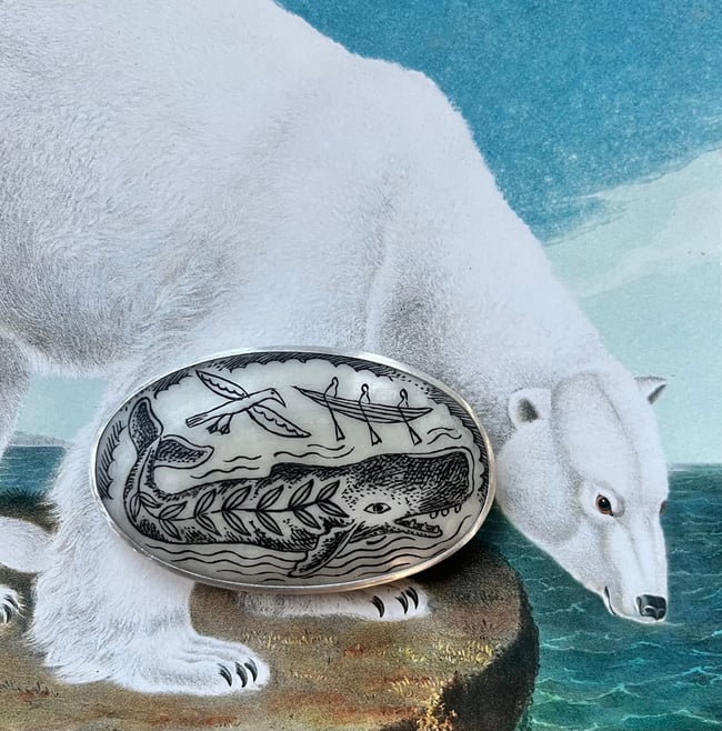 LARGE TRUE NORTH BROOCH