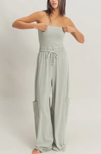 Image 3 of tube top jumpsuit 