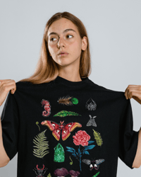 Image 2 of Capricorn Nature Chart Black T-shirt