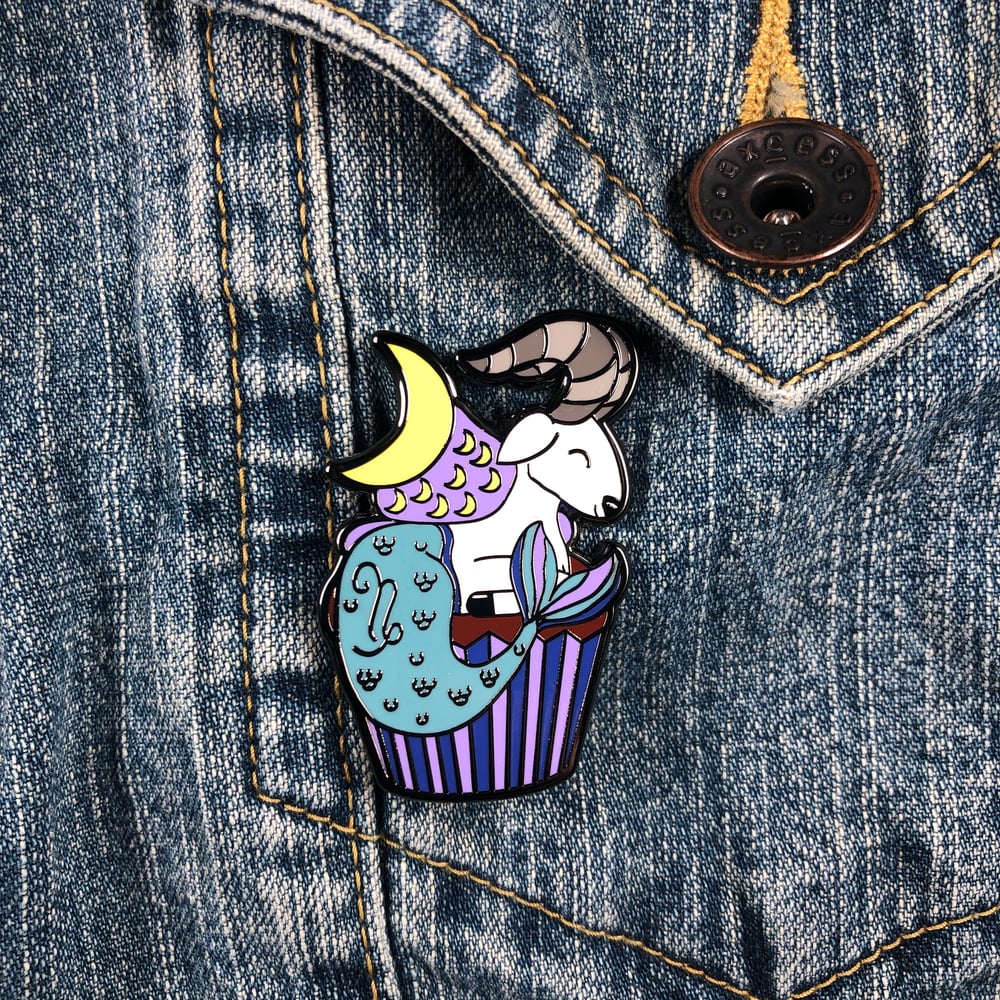 Image of Capricorn Cupcake Pin