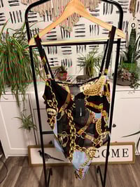 Image 1 of NWT Fashion Nova link chain bodysuit 