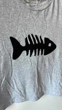 Image 2 of Grey Fishbone muscle tank - M