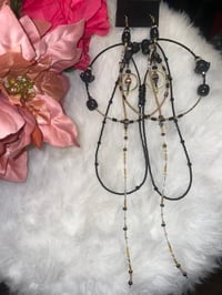 Image 1 of Femme Shimmer large hoop earrings 