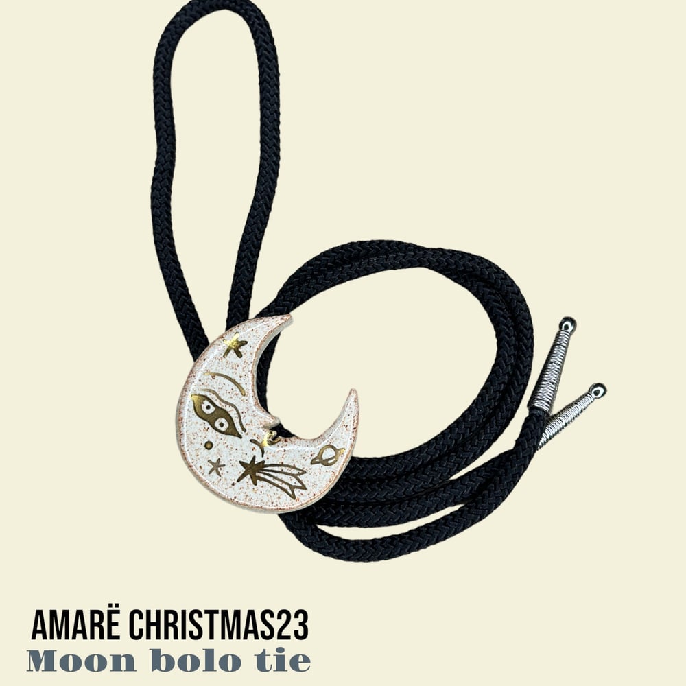 Image of Moon Bolo Tie 