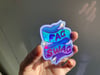 “f*g swag" holographic sticker