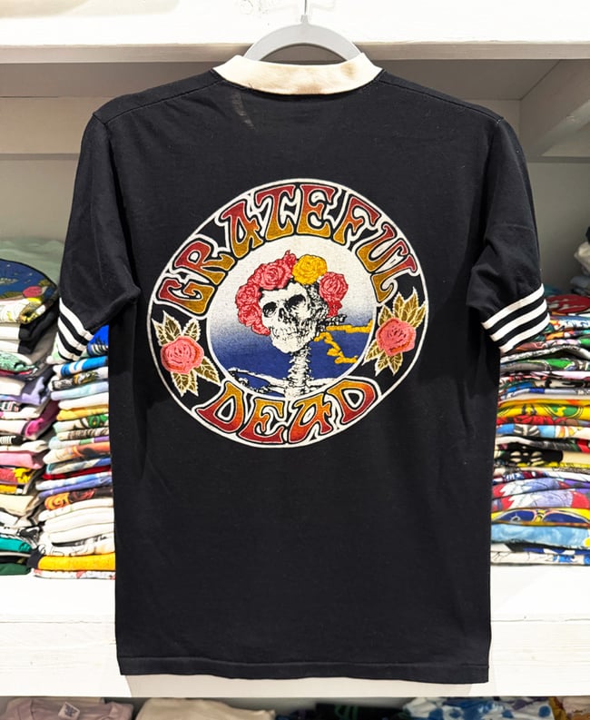 Grateful Dead Early 80s Bertha V-Neck Ringer T-Shirt - Size M