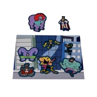 Image 2 of Justice Friends Magnet Playset
