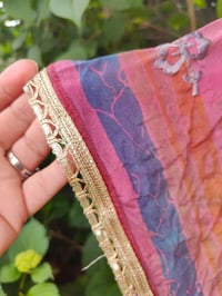 Image 5 of Poncho Woodstock Top -free size pink mix