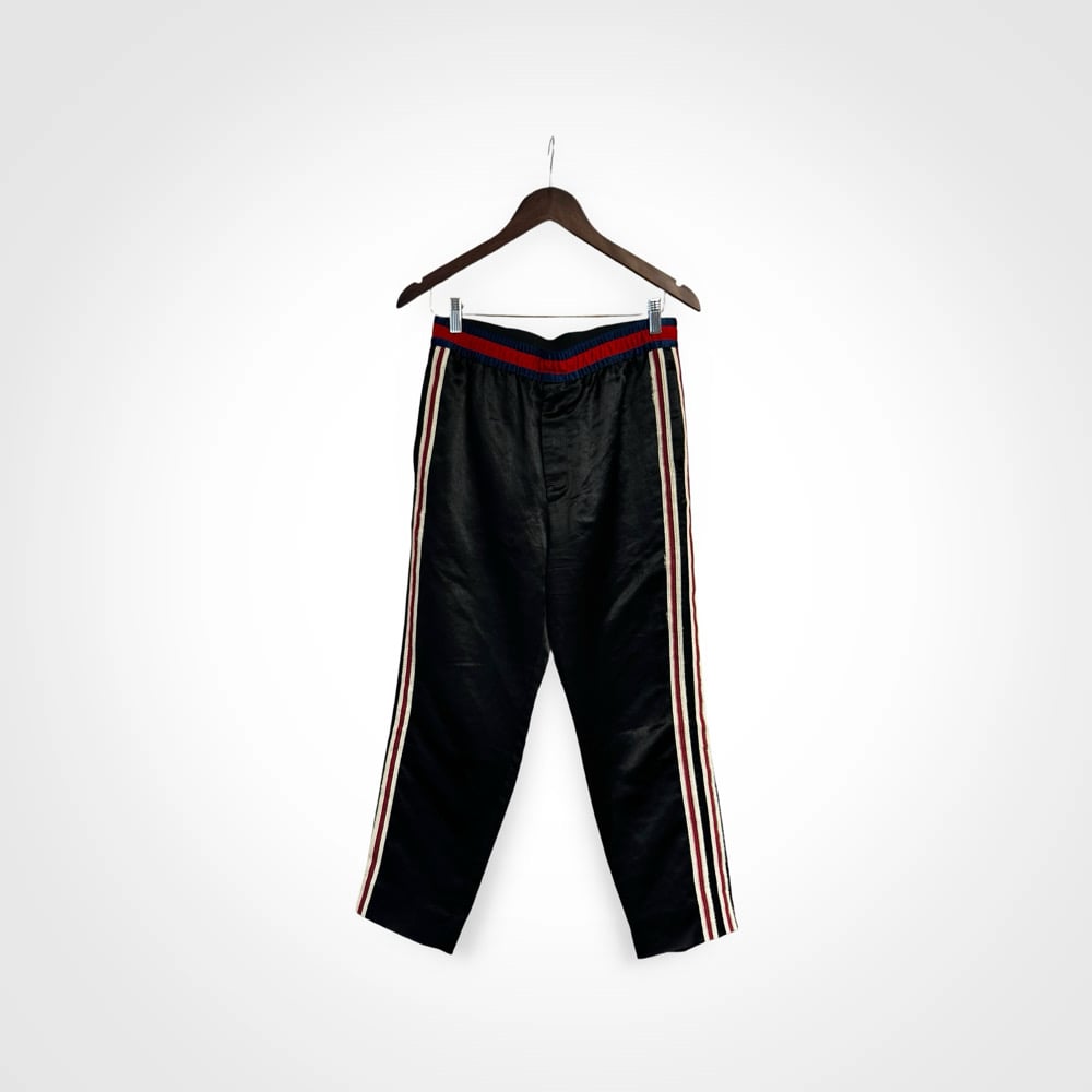 Image of Gucci Embroidered Snake Lounge Pants