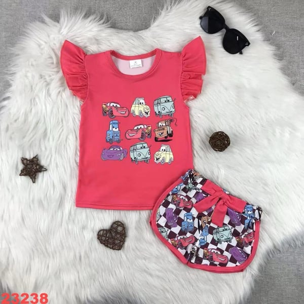 Image of girls 2pc toy car set 