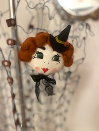 Image 1 of HELLOween DOLLY  Halloween Witch vintage style brooch