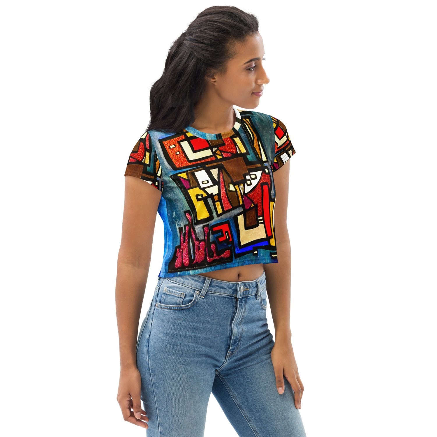 Image of HIGHRISE All-Over Print Crop Tee