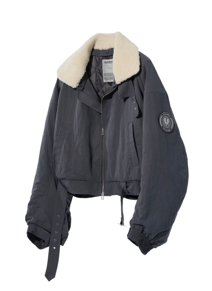 Image of EQUALNEAR - Heartcore Bomber Jacket (Grey)