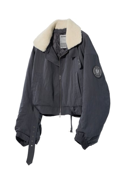 Image of EQUALNEAR - Heartcore Bomber Jacket (Grey)