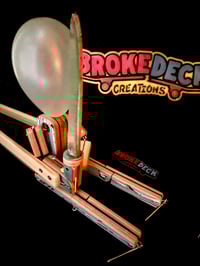 Image 4 of Gen1 Samurai Block’em Pop’em WoodBots with weapon set of 2