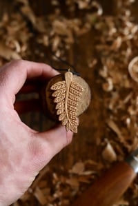 Image 2 of Fern Leaf Pendant Necklace 
