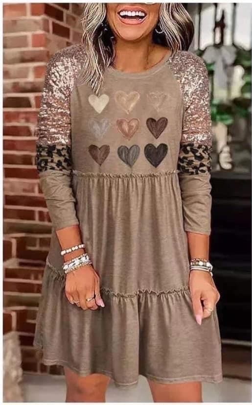 Image of Long sleeve Valentines Dress 