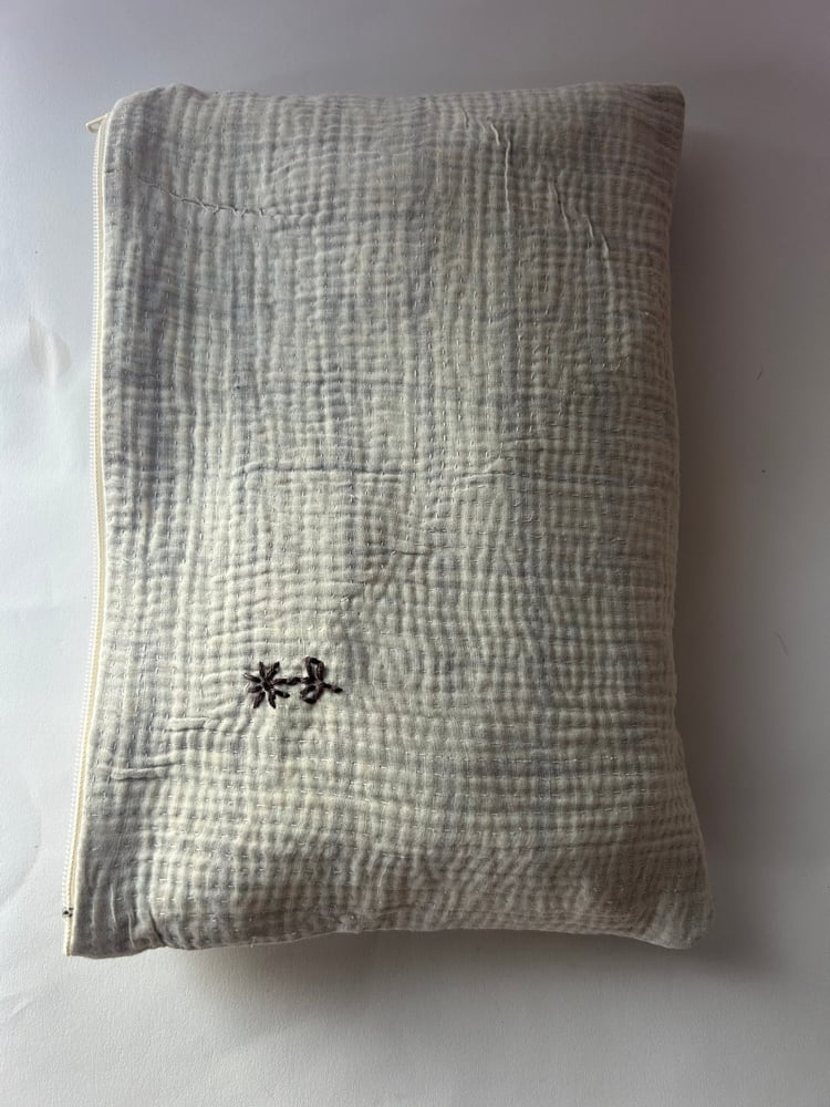 Image of anais kantha blue bag
