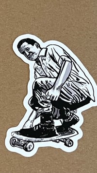 Image 2 of Ian MacKaye skate rendering stickers (authorized)