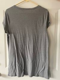 Image 3 of Size XXL Grey Block Printed T-Shirt