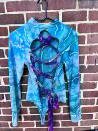 Image 2 of Tie Back Mock Neck (FP) bodysuit XL