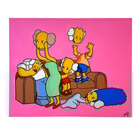 Image 2 of KAWS KIMPSONS PAINTING