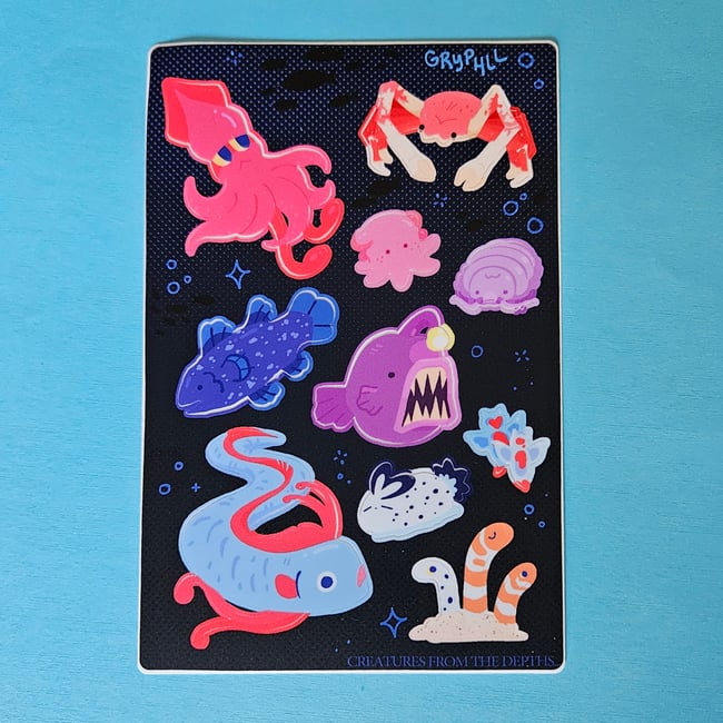 Deep Sea Sticker Sheet