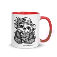 Image 12 of Lady Rosey The Sloth Mug Line Art by CrystalsArtPaws