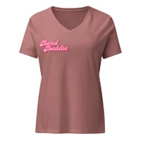 Image 1 of Bead Baddie Women’s relaxed v-neck t-shirt