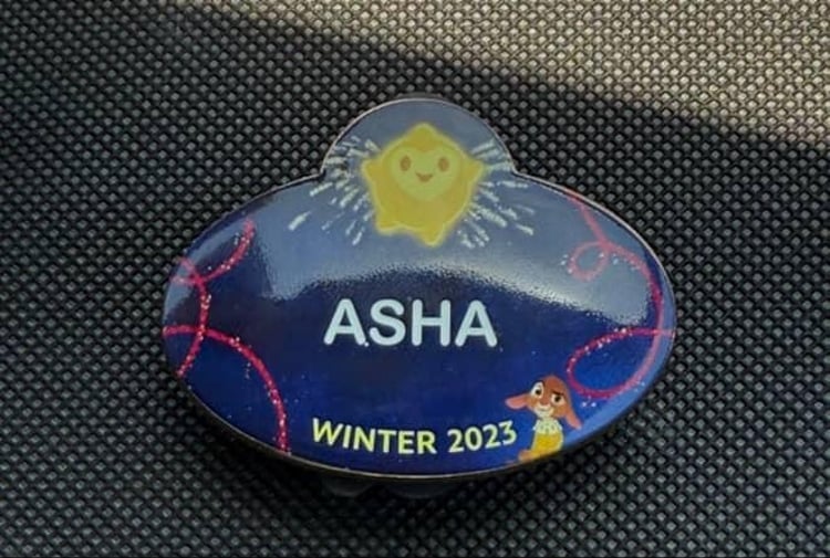 Image of Asha name tag