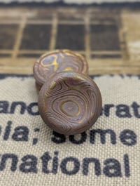 Image 3 of Pre-order Custom Mokume Buttons in Oxidized Finish