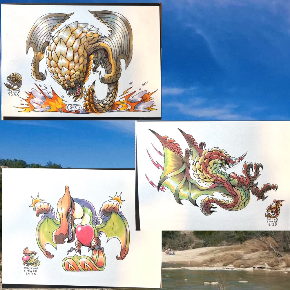 Monster Hunter Original Artworks Pt 5 | Dalton Doodles Online Shop