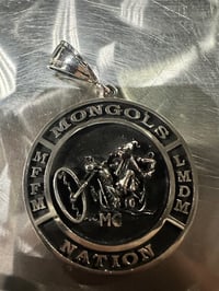 MONGOLS NATION MFFM LMDM  SO CAL ROUND PENDANT