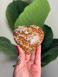 Image 2 of PUFFY ORBICULAR OCEAN JASPER HEART