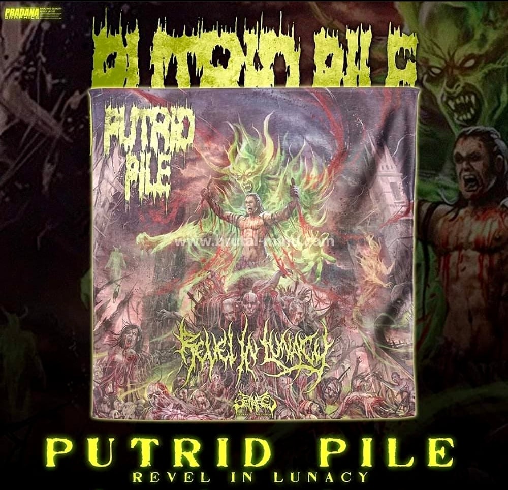 Putrid Pile-Revel In Lunacy(wall flag)