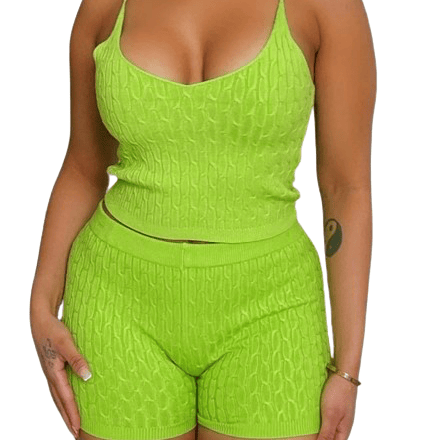 Image of Ribbed Crop Set