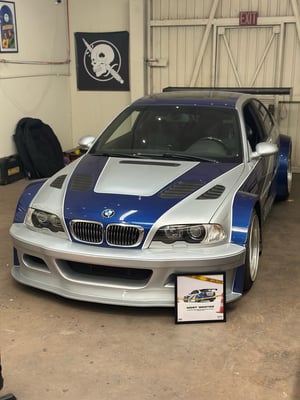 Image of NFSMW E46 M3 GTR POSTER BY KUWTB X BLACKLIST GARAGE