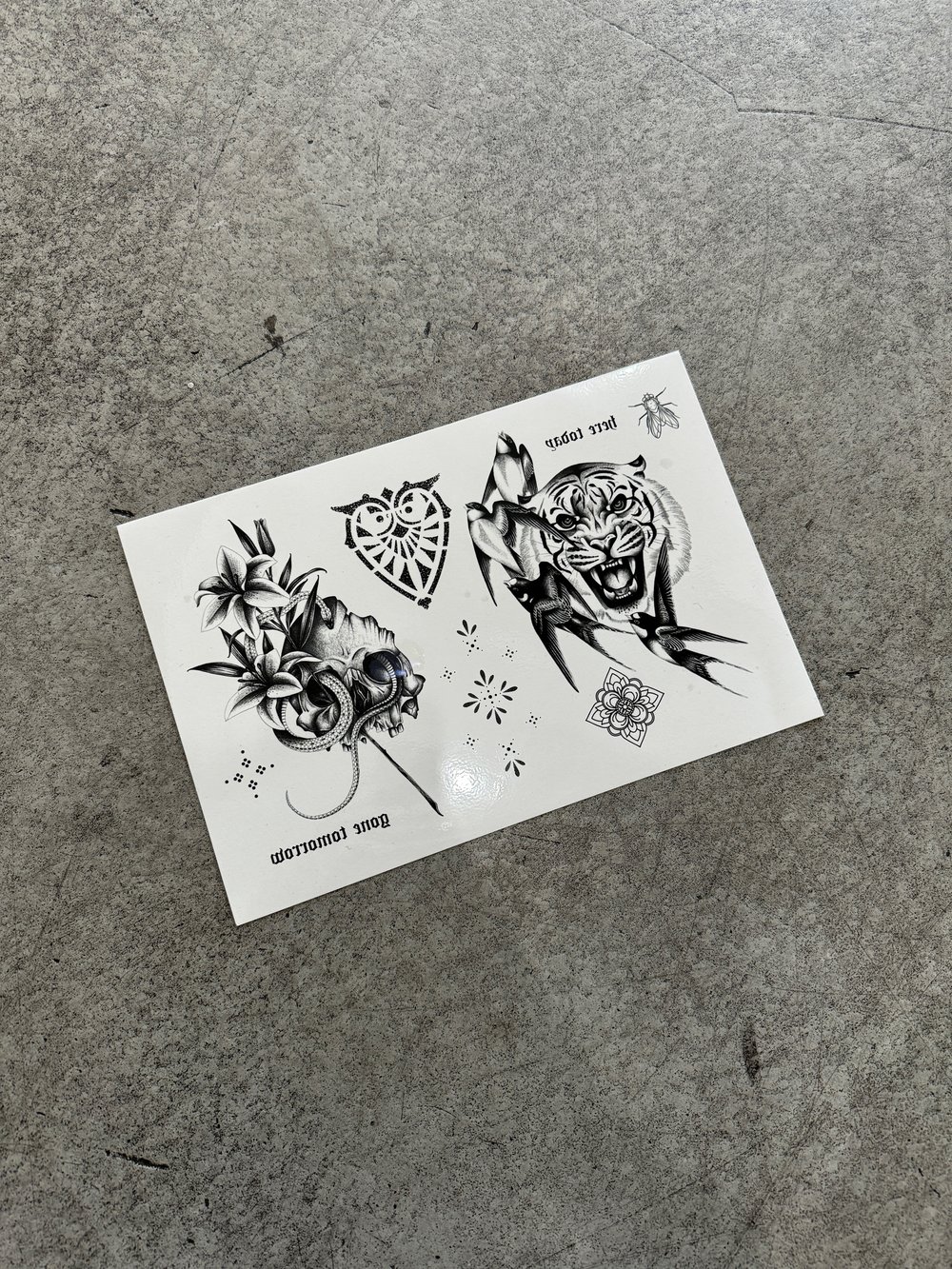 Image of Temporary Tattoo Sheets