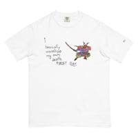 Image 1 of i basically visualize my own death every day