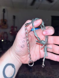 Image 3 of “Barbed Wire” Choker (leather)