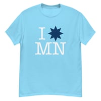 I [STAR] MN T-Shirt (Light Blue w/ Dark Blue star)