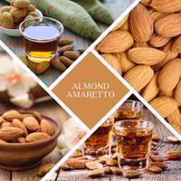 Image 2 of RECYCLED GLASS - Almond Amaretto SOY WAX CANDLE