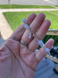 Image 2 of Aquamarine and silver bracelet