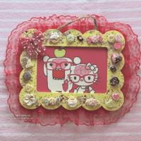Image 1 of ⋆˚࿔ hello kitty x domo picture frame