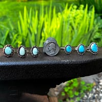 Image 3 of Nevada Turquoise Blue Ring- Size 9