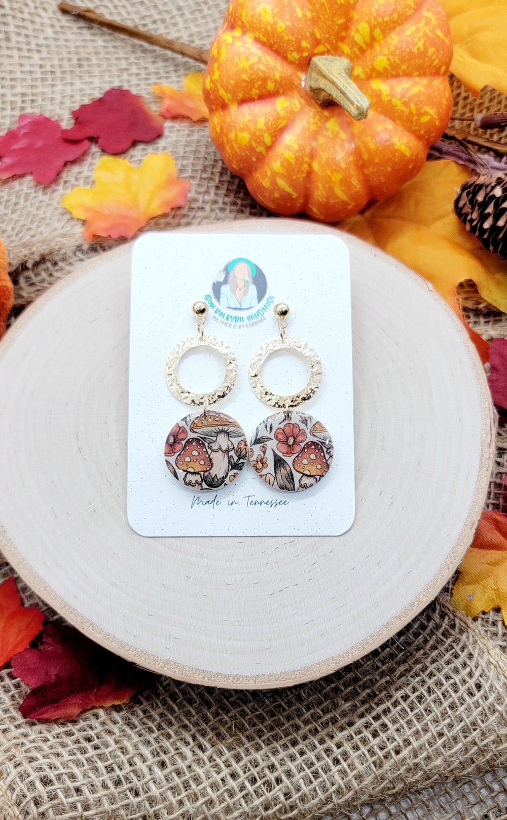 Image of Fall Mushie Earrings