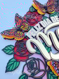 Image 4 of FELIZ DIA MADRE TOPPER SVG / ARCHIVO DIGITAL 